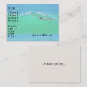 Surfende Pelicaanse Visitekaartje (Voorkant / Achterkant)