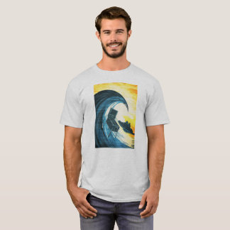 Surfende pinbalmachine t-shirt