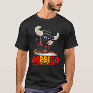 Surfende pot Spanje Marbella met Cute Taurus T-shirt