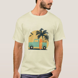 Surfende retro T-Shirt