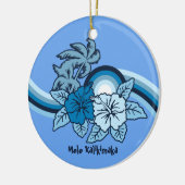 Surfende Safari Holiday Ornaments Keramisch Ornament (Links)