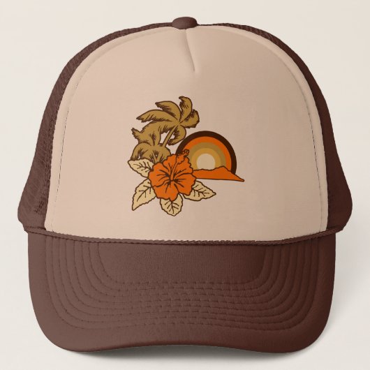 Surfende Safari Trucker Hat Pet (Voorkant)