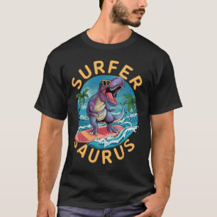 Surfende Saurus T-rex Dinosauriërs Dino Ruiter Sur T-shirt