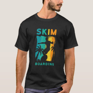 Surfende SKIM-boarding T-shirt