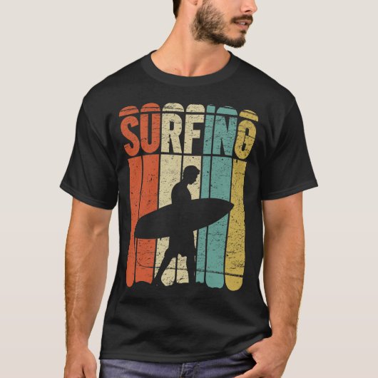 Surfende Vintage T-shirt (Voorkant)