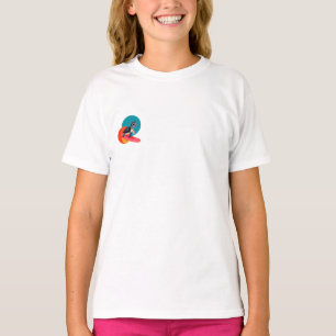 Surfende Zeeschildpad Cartoon Kinderen T-shirt