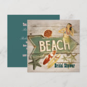 Surfer Aloha Hula Girl hawaii strand vrijgezellenf Kaart (Voorkant / Achterkant)