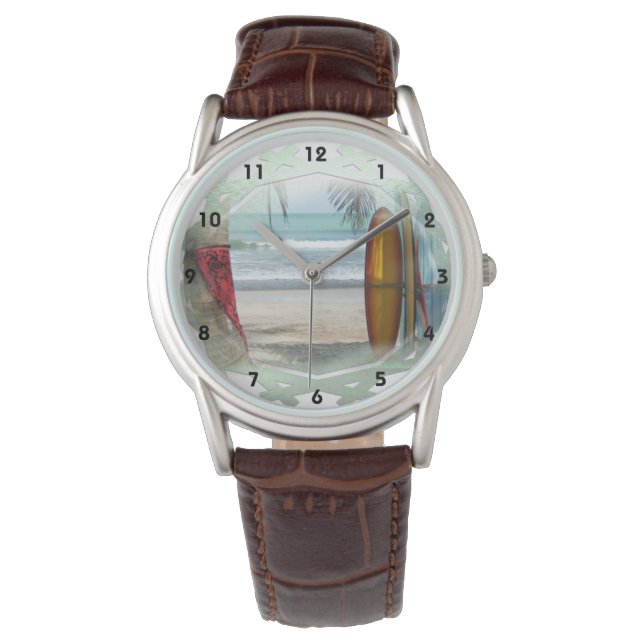 Surfer Art Horloge (Voorkant)