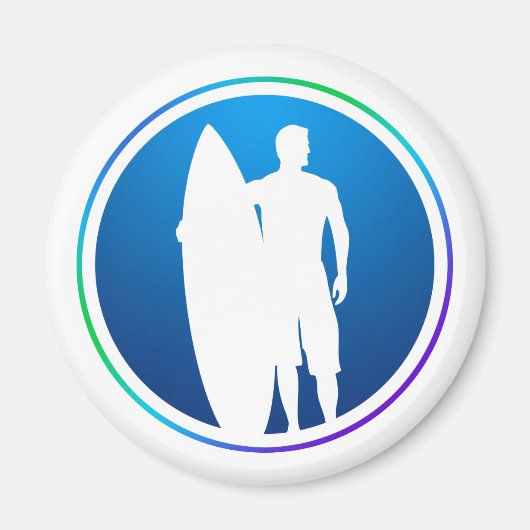 Surfer avec aimant Surboard (Devant)