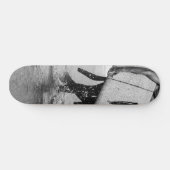 Surfer Black & White Vibes #4 #wall #art Skateboard (Horizontaal)