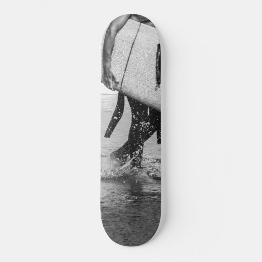 Surfer Black & White Vibes #4 #wall #art Skateboard (Voorkant)