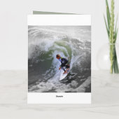 Surfer Bonne carte Nephew anniversaire (Dos)