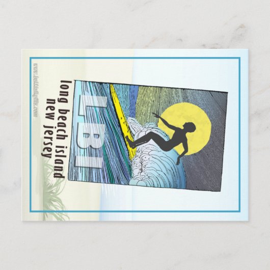 Surfer... Briefkaart (Voorkant)