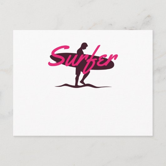 Surfer Briefkaart (Voorkant)