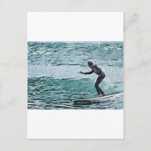 surfer briefkaart