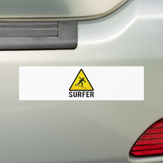 Surfer Bumpersticker (Op auto)