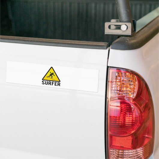 Surfer Bumpersticker (Op Truck)