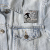 Surfer-Button Vierkante Button 5,1 Cm (In situ)