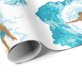 Surfer Cadeaupapier (Rol Hoek)