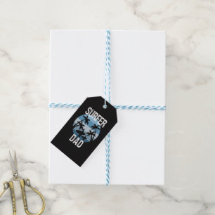 Surfer Dad Sticker Cadeaulabel