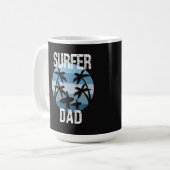 Surfer Dad Sticker Koffiemok (Voorkant links)