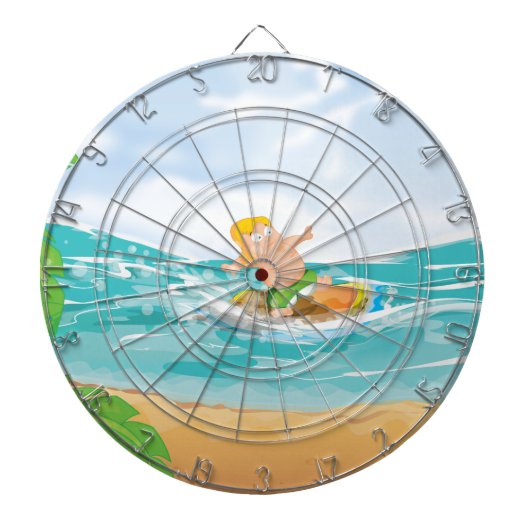 Surfer Dartbord (Voorkant)