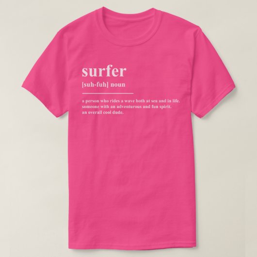 Surfer Definitie T-shirt (Design voorkant)