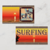 Surfer Dude Carte de visite (Devant / Derrière)
