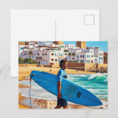 Surfer dude in Taghazout Briefkaart (Voorkant / Achterkant)