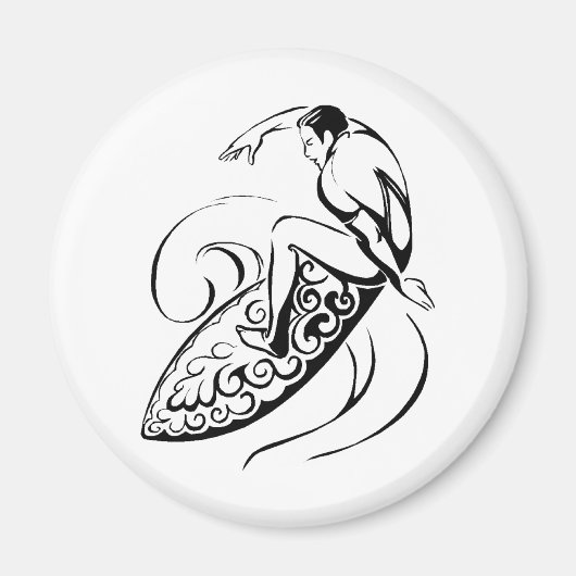 Surfer Dude Magneet (Voorkant)