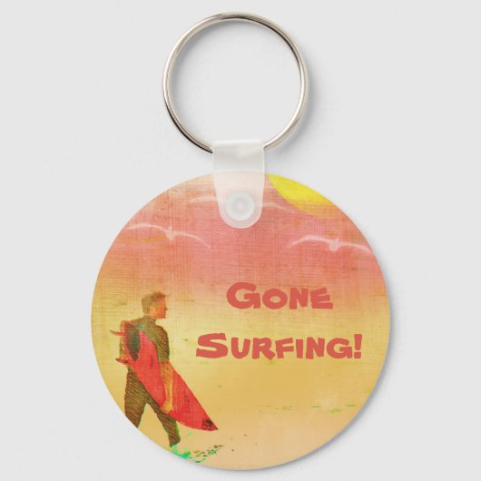 Surfer Dude Sleutelhanger (Voorkant)
