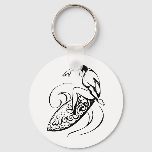 Surfer Dude Sleutelhanger (Voorkant)