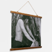 Surfer en bambou Douche en bois tapissé Tapisserie (Angulaire)