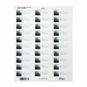 Surfer en combinaison d'eau Étiquette (Feuille entière)