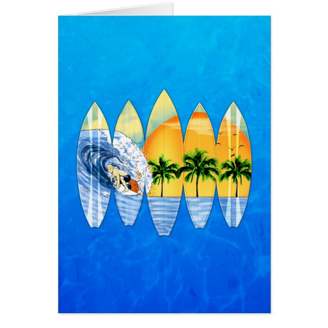 Surfer et planches de surf (Devant)