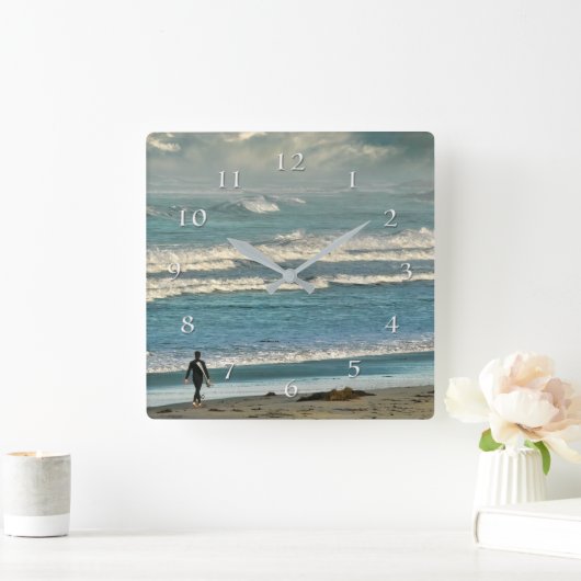 Surfer Expedition Surf en samenvoegen Vierkante Klok (Huis)