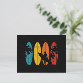 Surfer Gift  Surfred Surf Board Beach Feestdagenkaart (Staand voorkant)