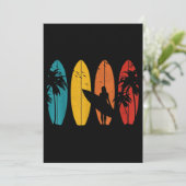 Surfer Gift Surfred Surf Board Beach Kaart (Staand voorkant)