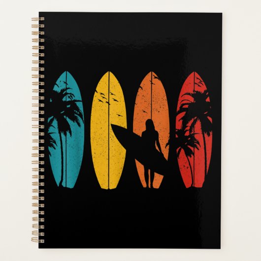 Surfer Gift Surfred Surf Board Beach Planner (Voorkant)