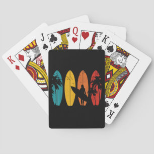 Surfer Gift  Surfred Surf Board Beach Pokerkaarten