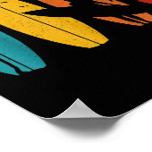 Surfer Gift  Surfred Surf Board Beach Poster (Hoek)