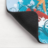 Surfer Girl 1 Mousepad Muismat (Hoek)