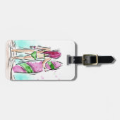 Surfer Girl aangepast bagagelabel (Voorkant horizontaal)