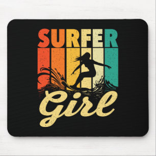 Surfer Girl - Golven Surfing Trainer Surfplank Lie Muismat