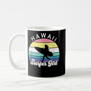 Surfer Girl Hawaii  Hawaiian Surfing Surf B Koffiemok