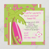 Surfer Girl Kaart (Voorkant / Achterkant)