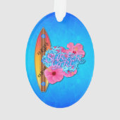 Surfer Girl Ornament (achterkant)