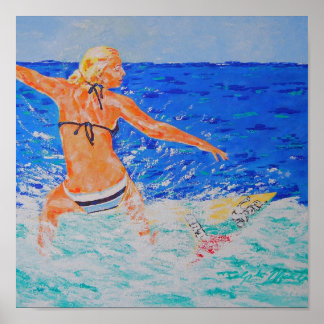 Surfer Girl Poster