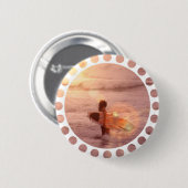 Surfer Girl Round Button (Voorkant /achterkant)