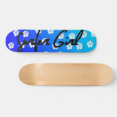 Surfer Girl Skateboard en bleu (Horz)
